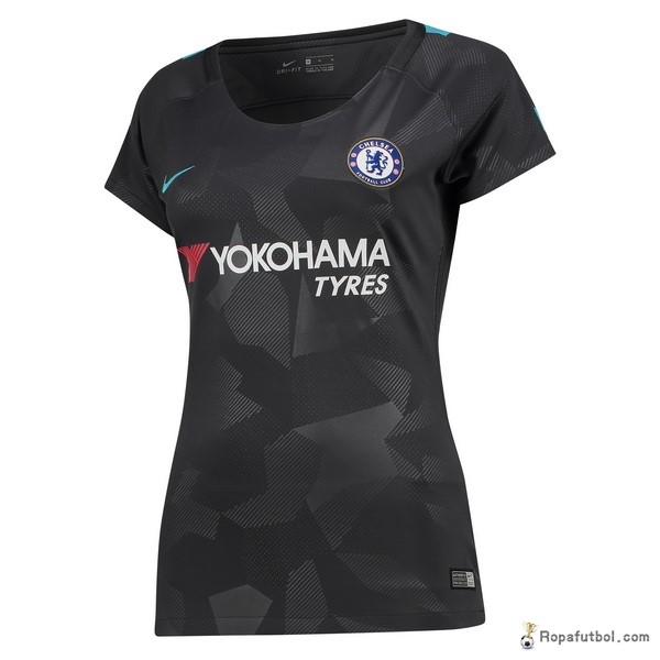 Camiseta Chelsea Replica Tercera Ropa Mujer 2017/18